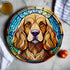 Cocker Spaniel Golden Glass Suncatcher Worktop Saver